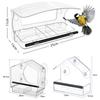 Tool-Free Bird Feeding Bowl Dual Seed Tray Wild Birdfeeder New Window Bird Feeder  Bird Viewing