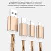 3 In 1 USB Charger Cable for iPhone Micro USB Type C Cable for Fast Charging Cable Charger Cord