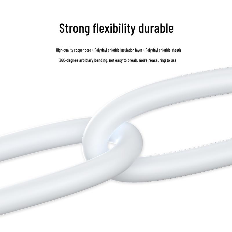 Bai Lan White RVV Pure Copper Wire - 2 to 4 Core, 0.5 to 2.5 Sq. mm, Soft Electric Cable