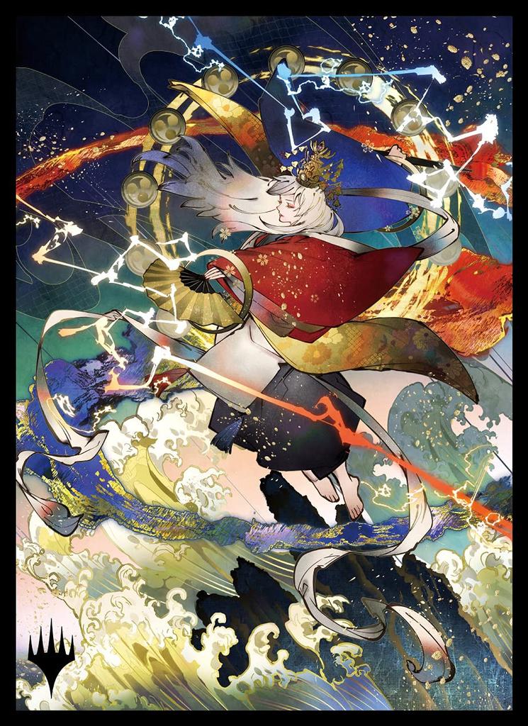 Ensky Magic: The Gathering Players Card Sleeve "Strixhaven: Magic Academy" Japanese Painting Mystical Archive "Electrolysis" MTGS-168