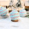 Packung mit 3 weichen Schaumstoffkugeln in Macaron-Farben, Schaumstoff-Weihnachtsbaumschmuck, tragbar und langlebig für Festival-Heimdekorationen