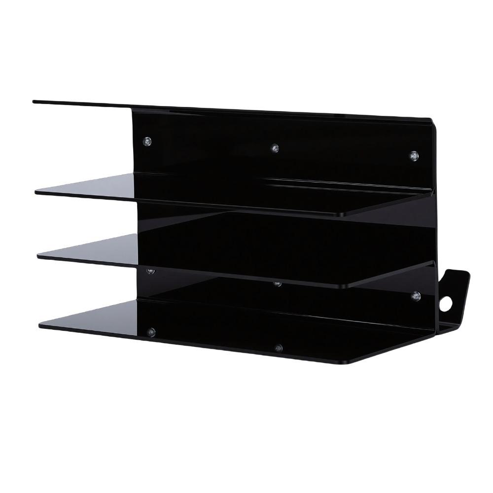 Durable Transparent Black Keyboard Storage Rack 18x26.5x16cm Acrylic Keyboard Organizer Keyboard Display Stand For Gaming Desk