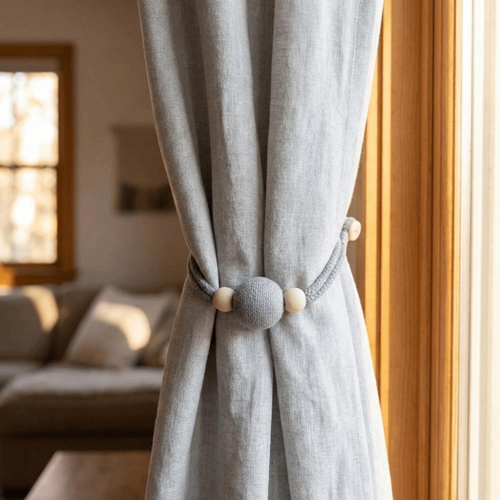 Minimalist Magnetic Curtain Binding Strap Anti-Slip Curtains Tie Rope  Dormitory