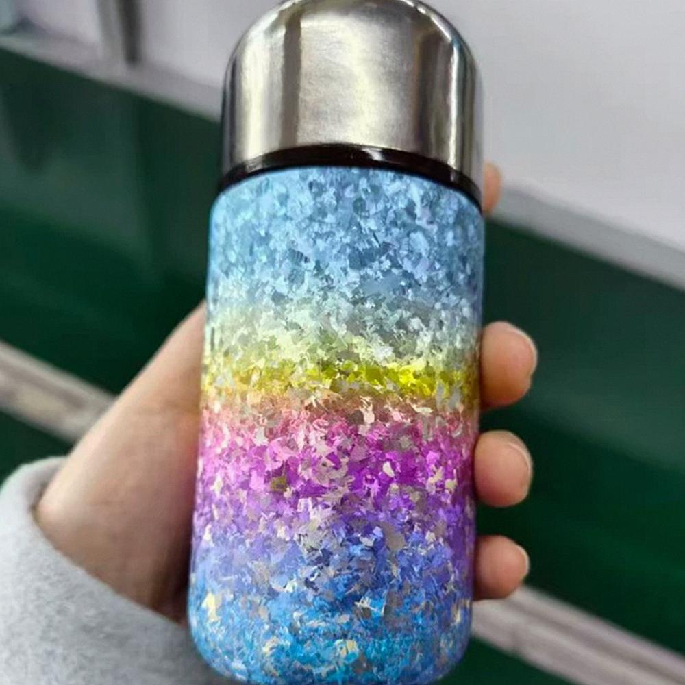150ml Titanium Thermos Cup, 5oz Mini Vacuum Insulated Portable Mug for Tea Coffee Travel Cups