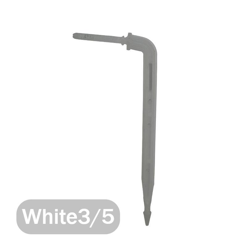 30-200pcs Garden 3/5mm Hose Bend Arrow 1/8'' Blue Drip Emitter Dripper Water Saving Sprinkler for Greenhouse Bonsai Micro Irrigation