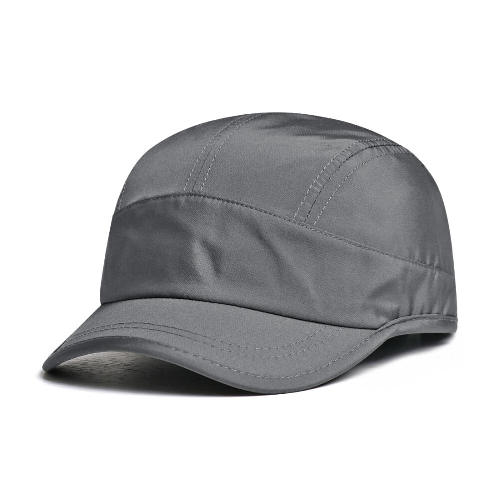 Classic Vintage 5 Panel Short Brim Baseball Cap, Quick-Dry Solid Hat for Men Women Outdoor Running Casual Headwear