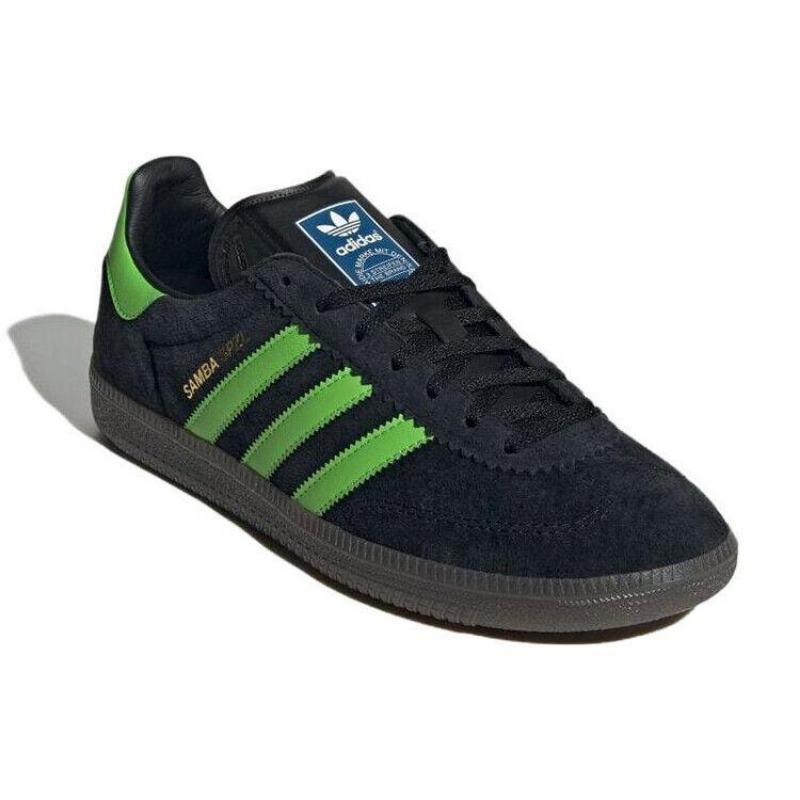 adidas Samba SPZL Deco Low Black Lucid Lime Gum - IF5738