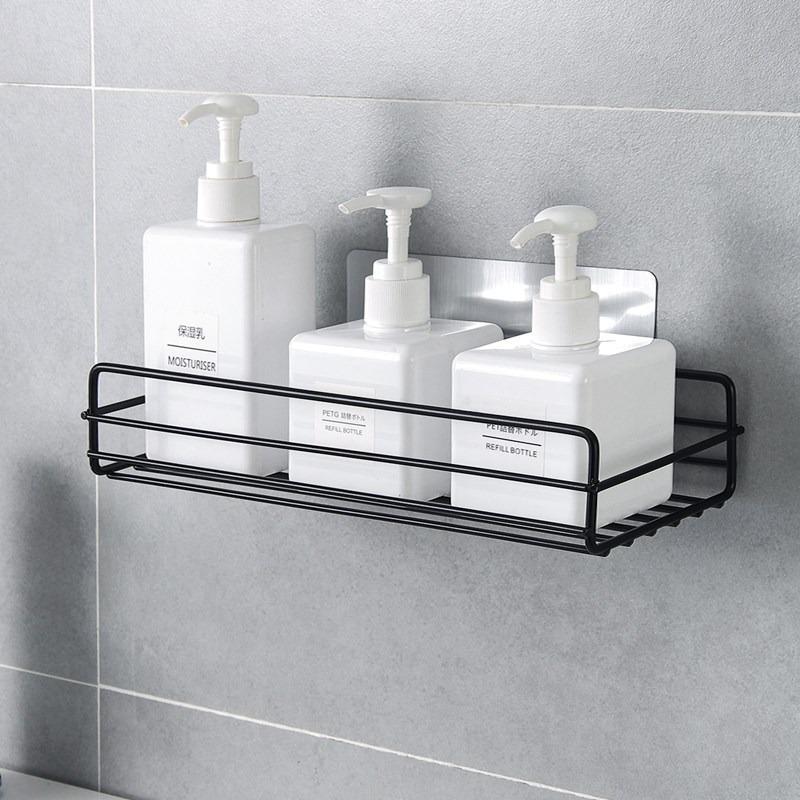 1pcs Household Multifunctional Non Perforated Storage Rack, Bathroom Sink Storage Rack, Kitchen Wall Mounted Storage Rack