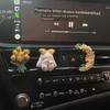 Tulip Car Air Freshener Bunny Ornament Car Vent Decoration Perfume Diffuser Stone Car Interior Fragrance