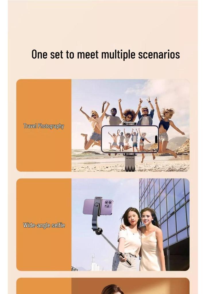 Bluetooth Portable Selfie Stick & Tripod with Remote - Handheld, Floor-Standing, and Foldable for Travel.