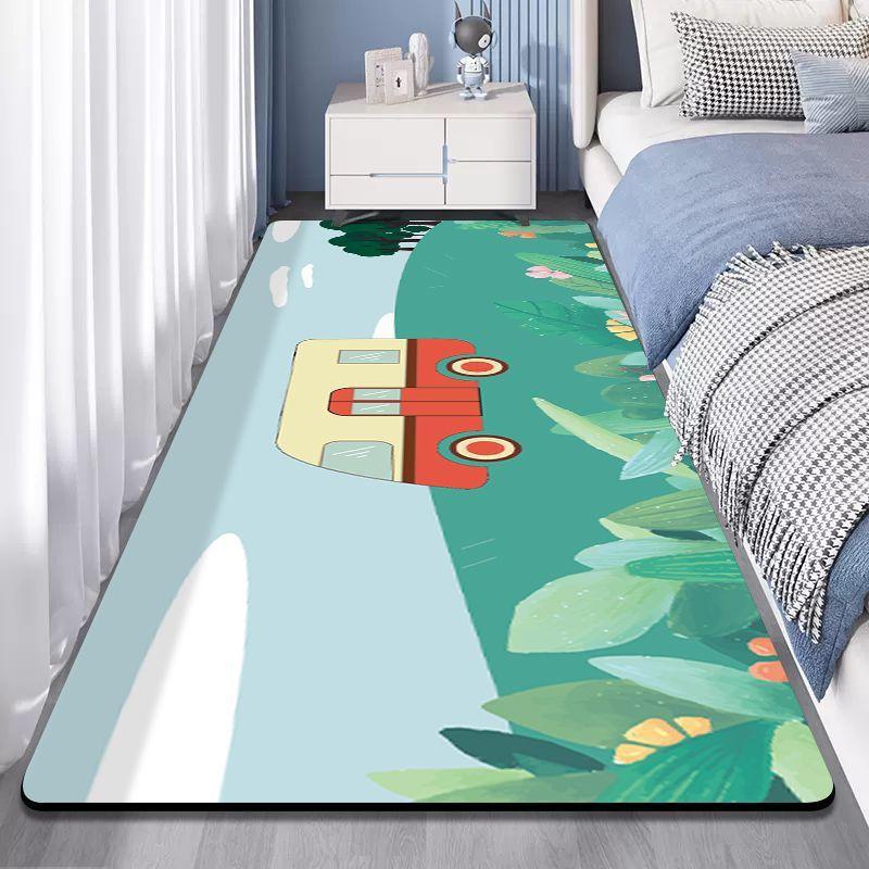 Cartoon Carpet Living Room Non Washable Wipable Carpet Bedroom Girl Bedside Carpet Mat Ins. Bedroom Sleeping Floor Mat