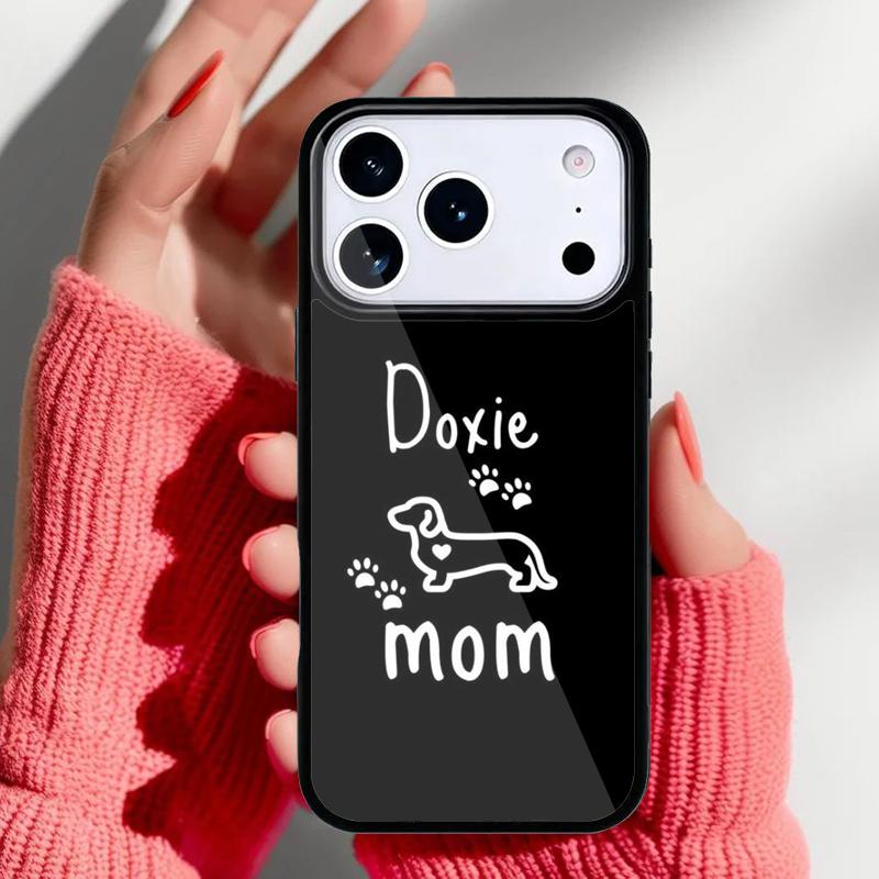 Dackel Hunde Mama Handyhülle für iPhone 17 16 15 14 13 Pro Max Rückabdeckung für 12 11 Pro Coque