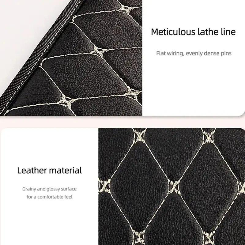 30cm Car PU Leather Trunk Storage Box, Portable Foldable Storage, Car Multi-purpose Storage, Car Trunk Bag, Car Storage Box