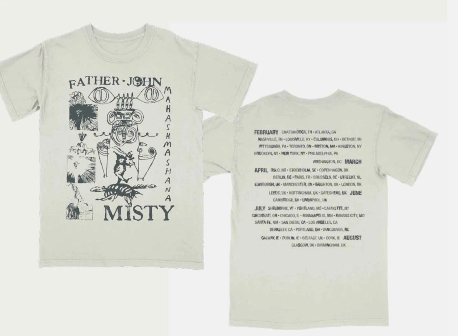 Mahashmashana Spring Father John Misty Shirt White Unisex S-5XL 2side XL
