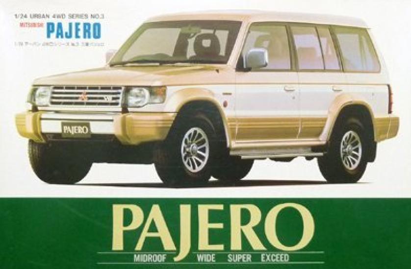 

Aoshima Urban 4WD Mitsubishi Pajero Mid Roof Wide Super Exceed 1/24