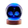 Kissing Fish Crystal Ball Music Box Night Light - Gift for Classmate or Best Friend