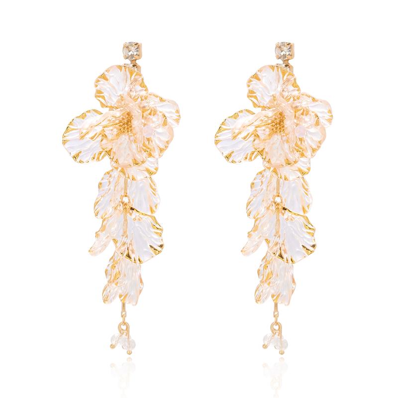 

Vacation Resin Tassel Flower Drop Earrings Women Summer Beach Dangle Jewelry Accessories Gifts