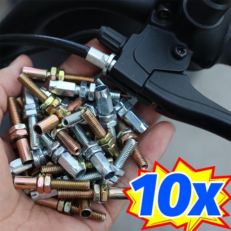 M6x40mm Throttle Cable Adjuster Clutch Wire Screw Bolt Kit for Motorcycle ATV Go Kart Scooter Pit Bike Universal Auto Parts