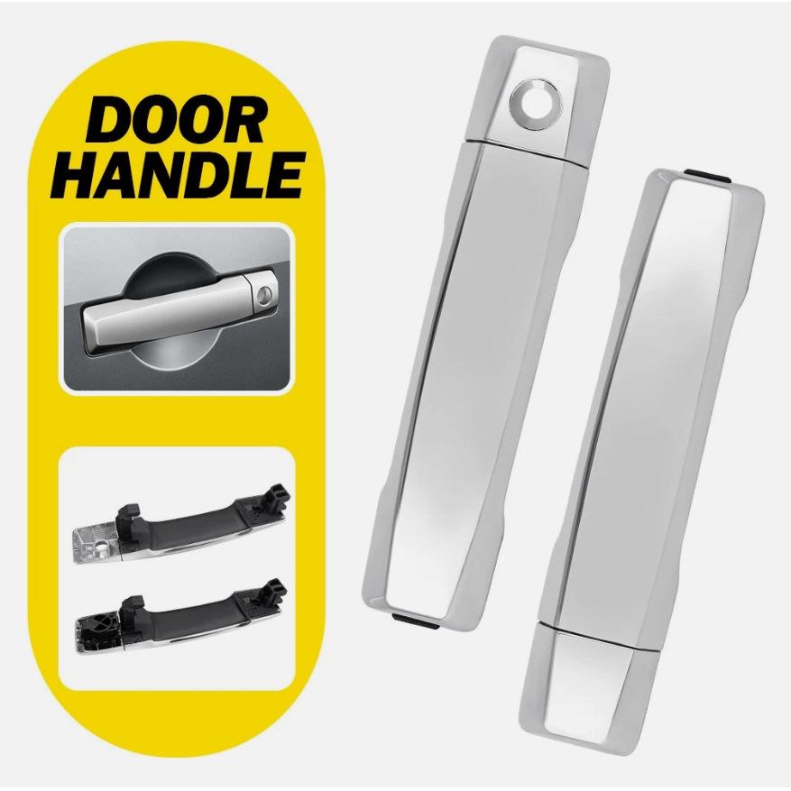 80647-ZC00A Compatible Nissan Exterior Door Handle Keyhole Trim Small Silver Cap
