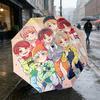 Boys' Circle 8 Ribs 3Fold Black Glue Uv Protection Umbrella Sun Protection Rainproof Compact Folding Umbrella For Travel Daily Use C923743