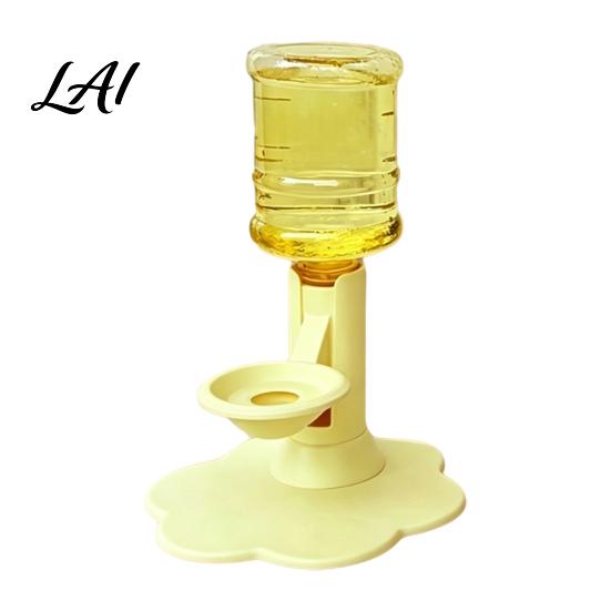 Abbeveratoio Automatico da Interno per Cani Dispenser d'Acqua per Gatti a Gravità Serbatoio 640ml Ciotola Ricaricabile Rialzata Sicura Plastica Fornitura per Animali Domestici Idratazione Senza Mani
