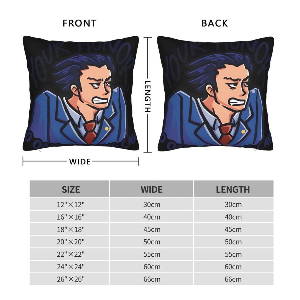 Ace Attorney Pillowcases Cute Funny Pillow Case For Wedding Party Home Decor Soft Pillow Cover