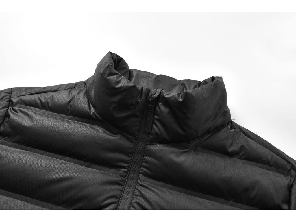Men's Cross-Border Winter Cotton Jacket: Loose Fit, Stand Collar, Long Sleeve, Warm Outerwear.