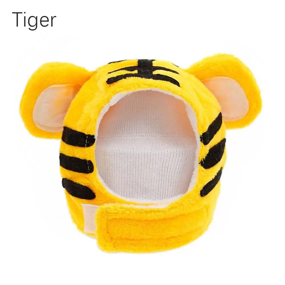 Pet Costume Cartoon Tiger Frog Hat Halloween Easter Cat Dog Hat Puppy Kitten Cap Soft Warm Headgear Birthday Party Photo Prop