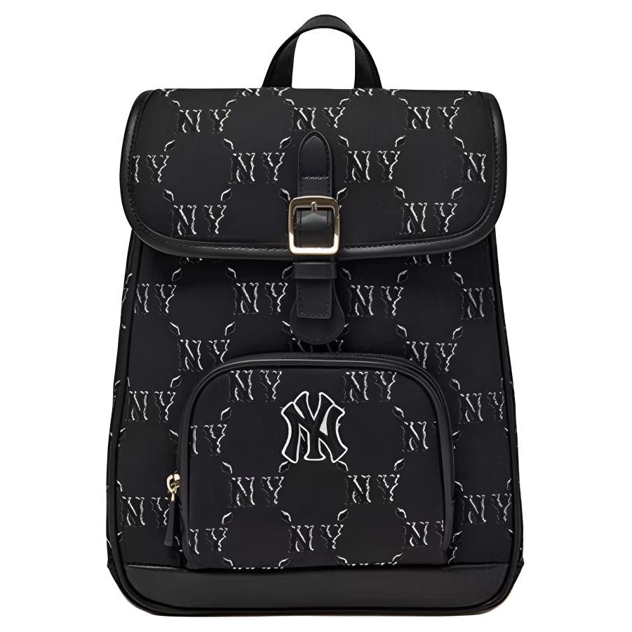 

MLB New York Yankees 25FW Diamond Old Flower Casual Exquisite Fashion Large Capacity Fabric Backpack Kids Backpack Black 7ABKMD65N-50BKS Basic Set (Bag)
