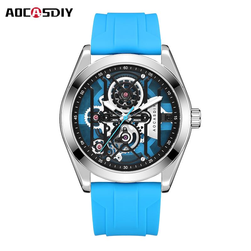 Classic Silicone Bracelet Watch Top Brand New Fashion High Men's Watch Simple Silicone Strap Men's Watch