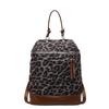 New Retro Leopard Print Large-capacity Shoulder Bag Niche High-end Sense Light and Simple Short-distance Travel Backpack