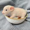 Weiche Silikon-Schweinepuppe Vollkörper-Silikon-Schweinepuppe Weiche Haptik 5 Zoll Niedliche Tiere Lebendiges Schweinebaby Kinderspielzeug Fotografie Requisiten