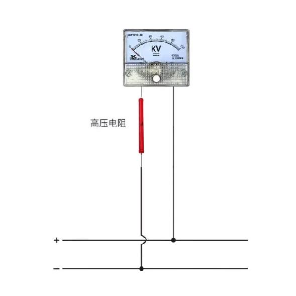 85C1 DC Voltmeter 10KV 20KV30KV50KV100KV Pointer Type High-voltage Voltmeter Matched with High-voltage Resistor 5W