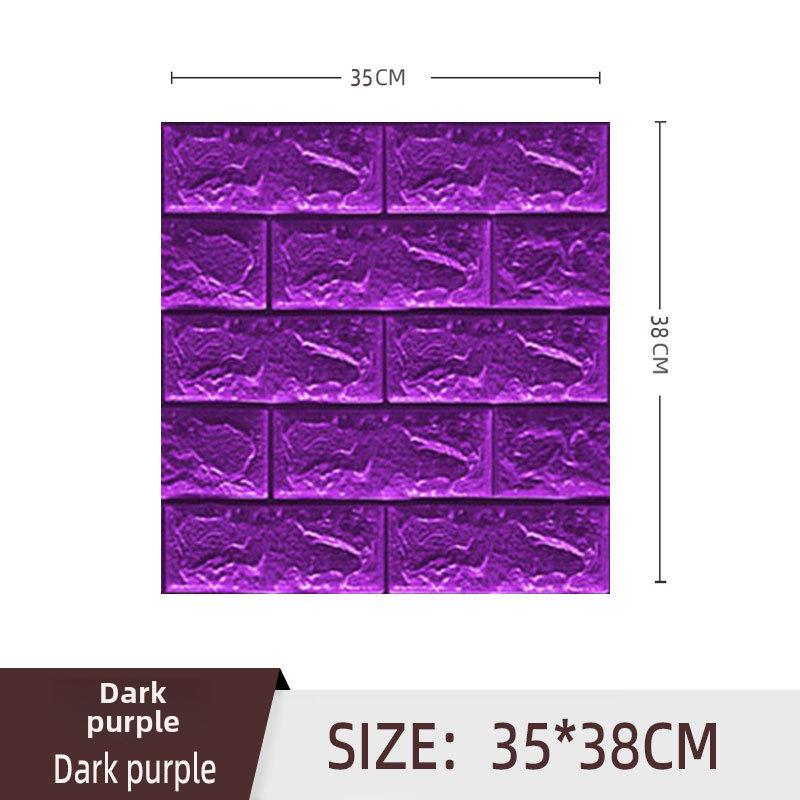 3D XPE Foam Self-Adhesive Brick Wall Stickers, 30x30cm, Small Size
