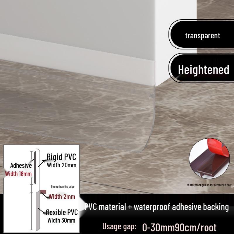 Door Bottom Seal: Soundproof, Windproof, Waterproof Insulating Strip for Bathroom Gaps.