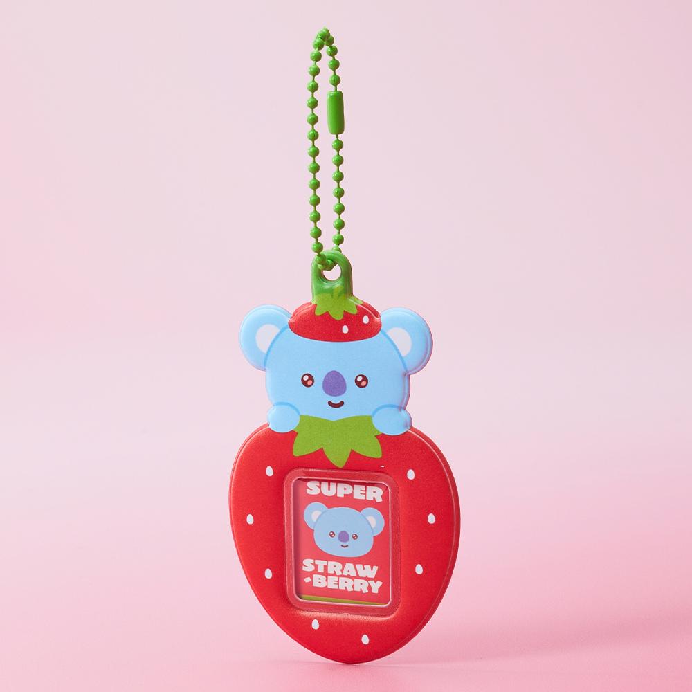 BT21 KOYA Strawberry Party Mini Photo Holder Keyring