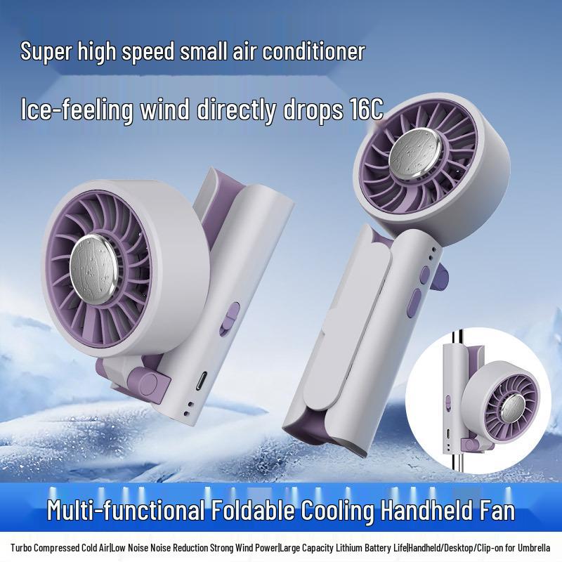 USB Mini Handheld Fan: Portable Three-Speed Fan for Students & Outdoor Use