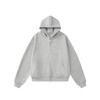 RDT Herrenwear Boxy Kurzer Verdickter Hoodie - Schwerer Lockerer Einfarbiger Pullover