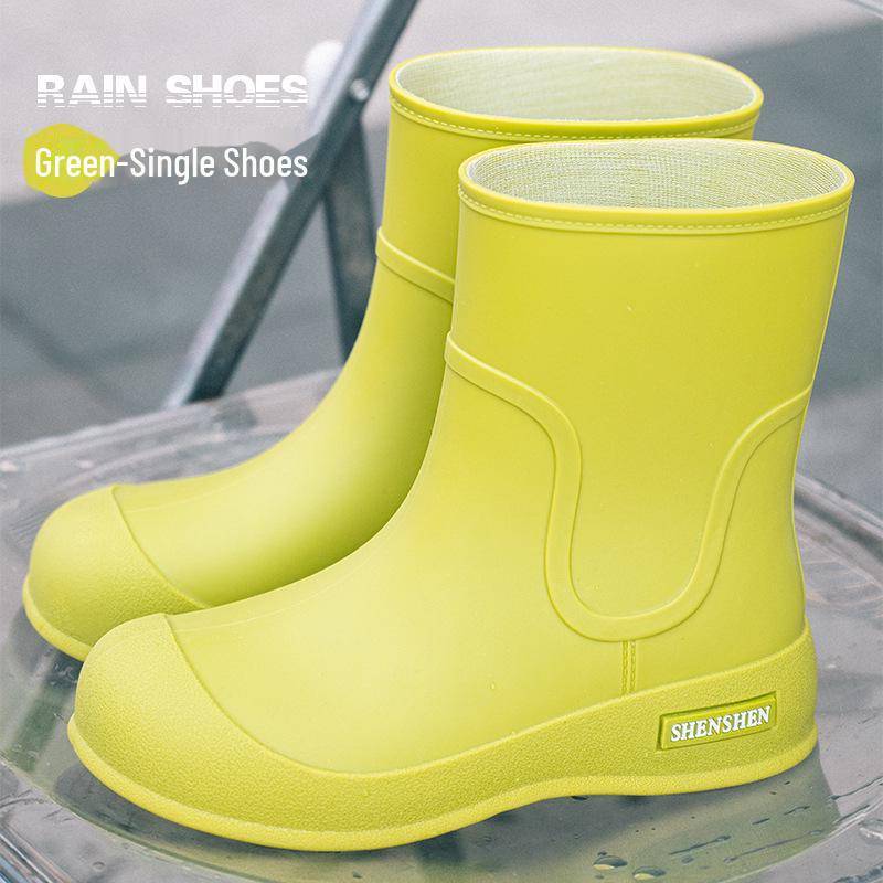 

Корейские женские модные полусапоги из нескользящей резины средней высоты для взрослых 39