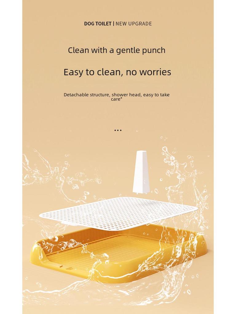 Dog Potty: Poop & Pee Basin for Small To Medium Dogs