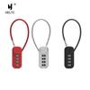 4 Digit Combination Code Number Lock With Spring Coil Wire Rope Colorful Code Lock for Travel Luggage Padlock Cabinet Locker
