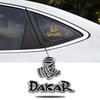 Dakar 3D Metal Car Sticker: Off-road Rally SUV Side & Tail Emblem