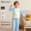 Kids' Cotton-Blend Long-Sleeve Loungewear Pajama Set