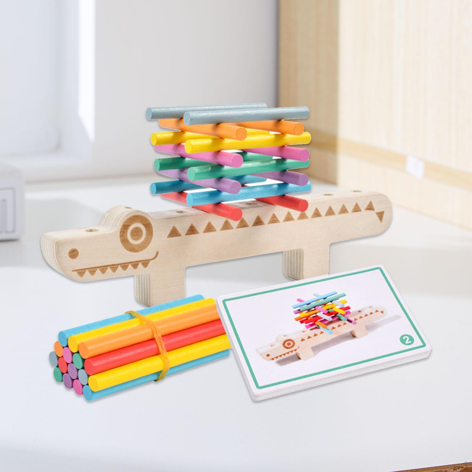 Montessori Sticks Toy Color Matching Toys Wooden Educational Learning