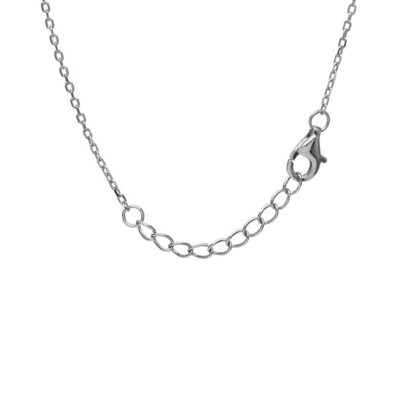 TARI MACOI Silver 925 Two-Star Star Necklace - Whitegold