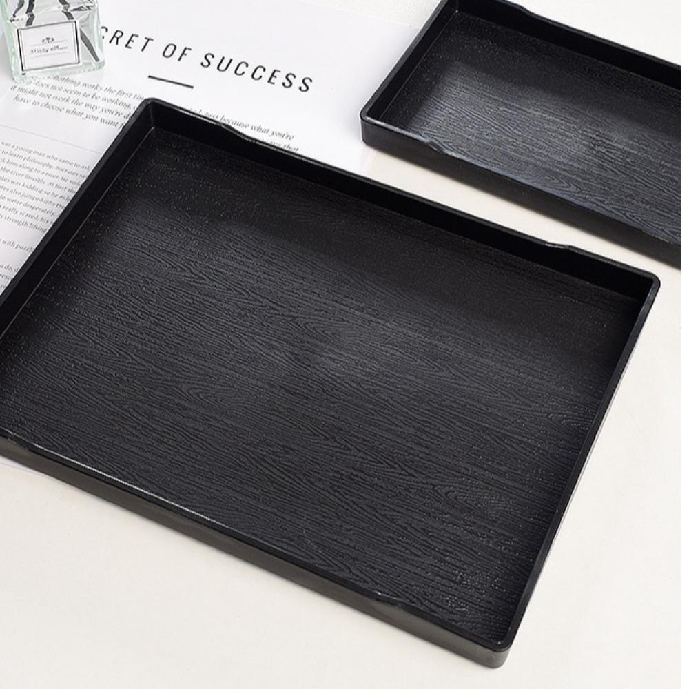 Black White Large Plastic Tray Plastic Bed Table Tray New Serving Trays  Bathroom
