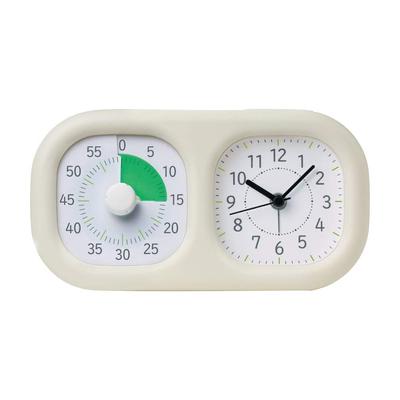Sonic Time Feeling Timer Toki Sapo Clock Plus Realize the Passage of Time Ivory LV-3521-I