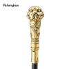 Golden Black Puppy Bulldog Dog Walking Cane Fashion Walking Stick Gentleman Luxury Crosier Knob Walking Stick 93cm