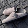 Velcro Boken shoes half-drag women's summer wear 2025 new one-pedal soft-soled bag head single shoes are comfortable