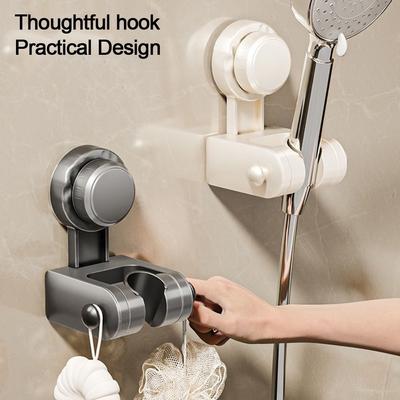 Suction Cup Shower Head Holder Wall Mounted Sprayer Fixed Base  Bathroom Accessories